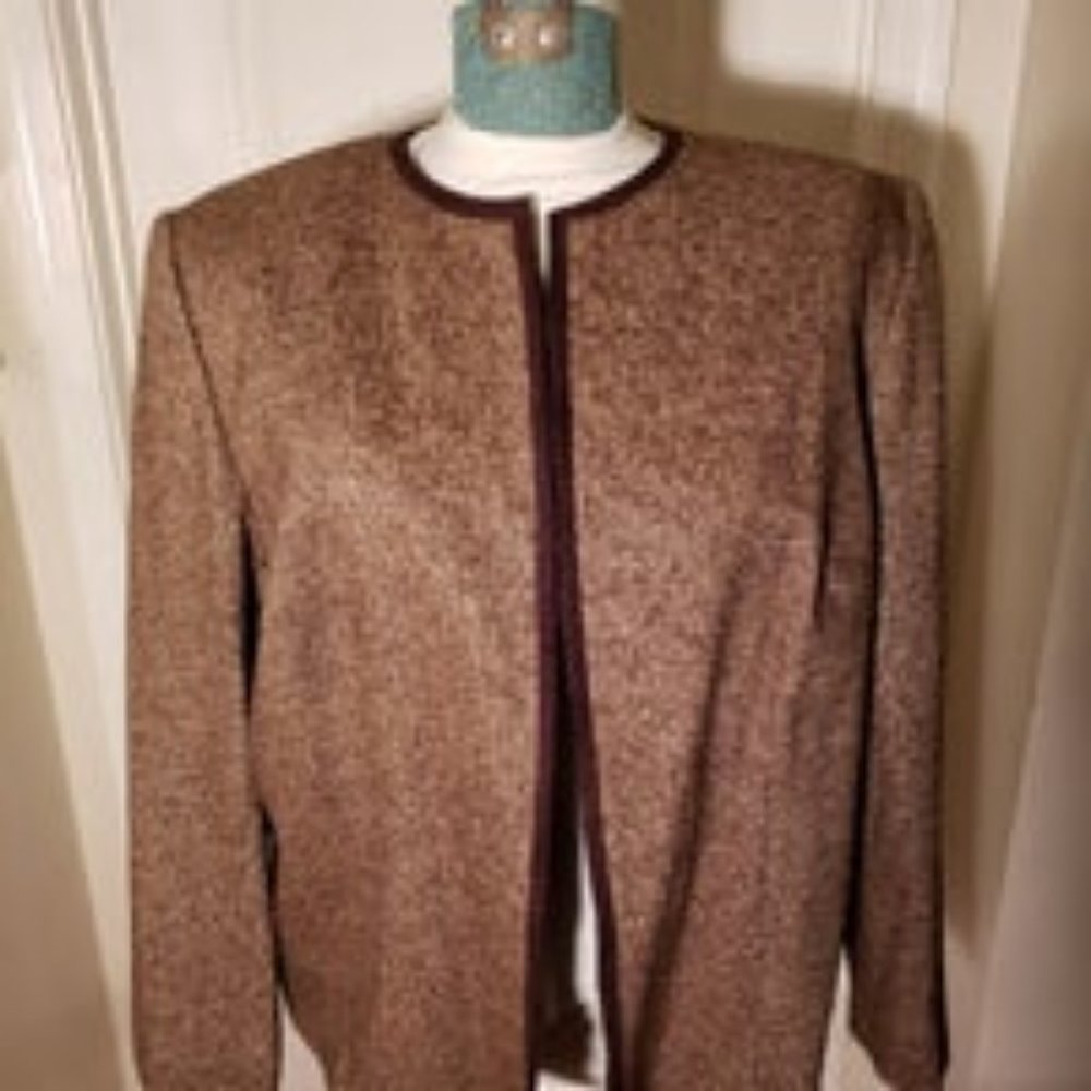 Josephine Chaus brown blazer size 18